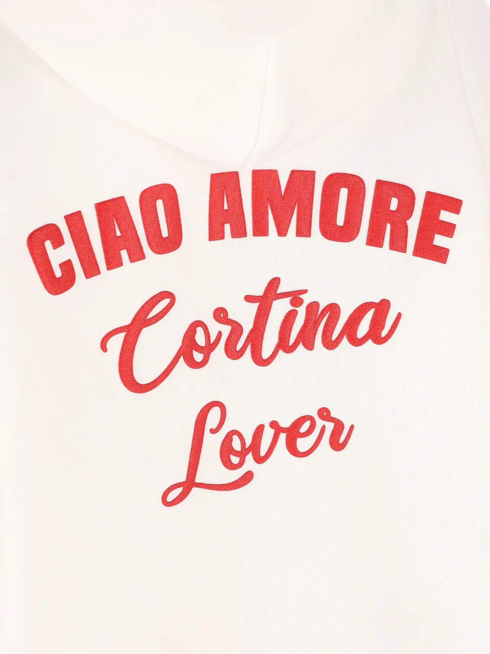 Giada Benincasa Ciao Amore hoodie met borduurwerk Wit