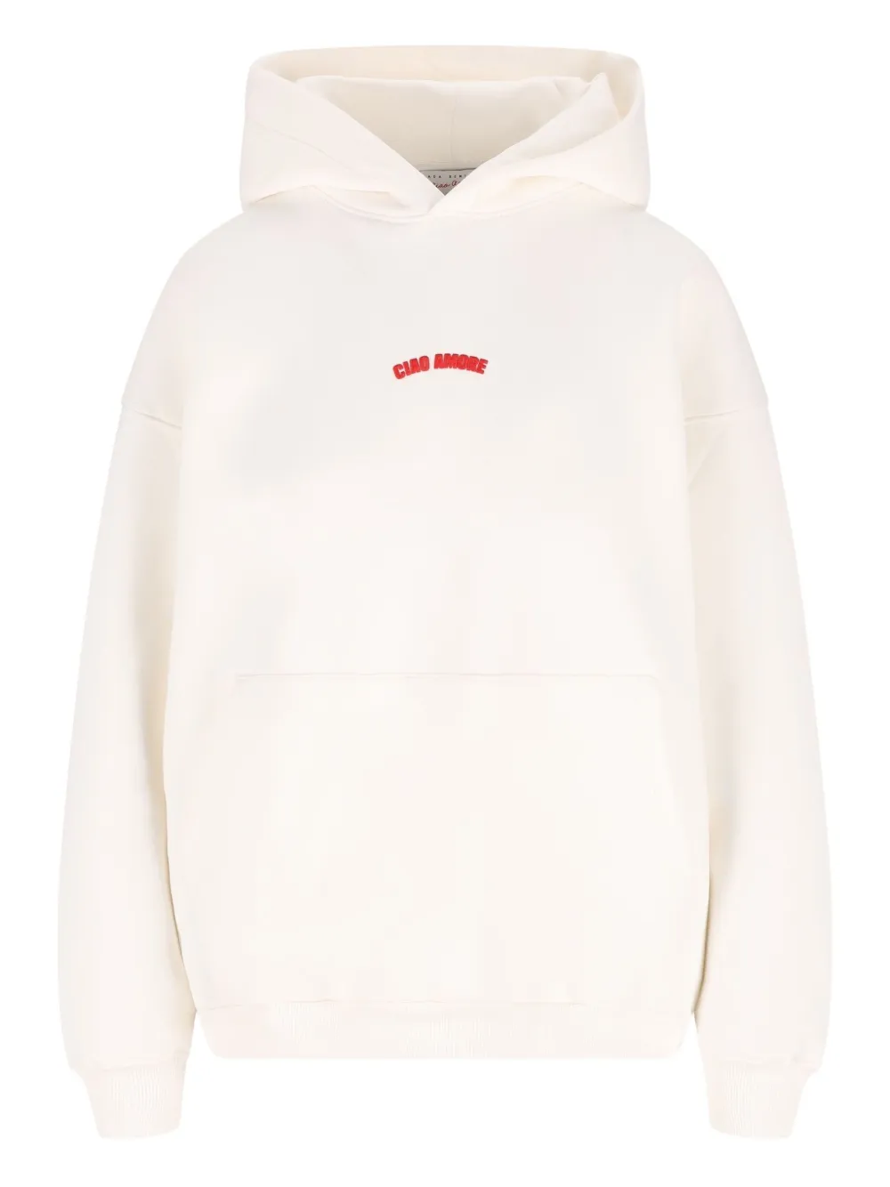 Giada Benincasa ciao amore embroidered hoodie | White | Image 1