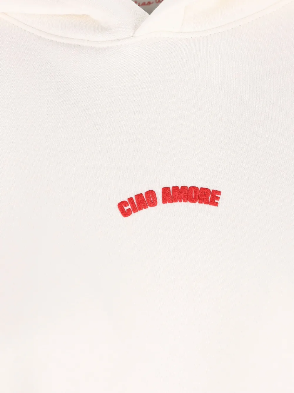 Giada Benincasa Ciao Amore hoodie met borduurwerk Wit