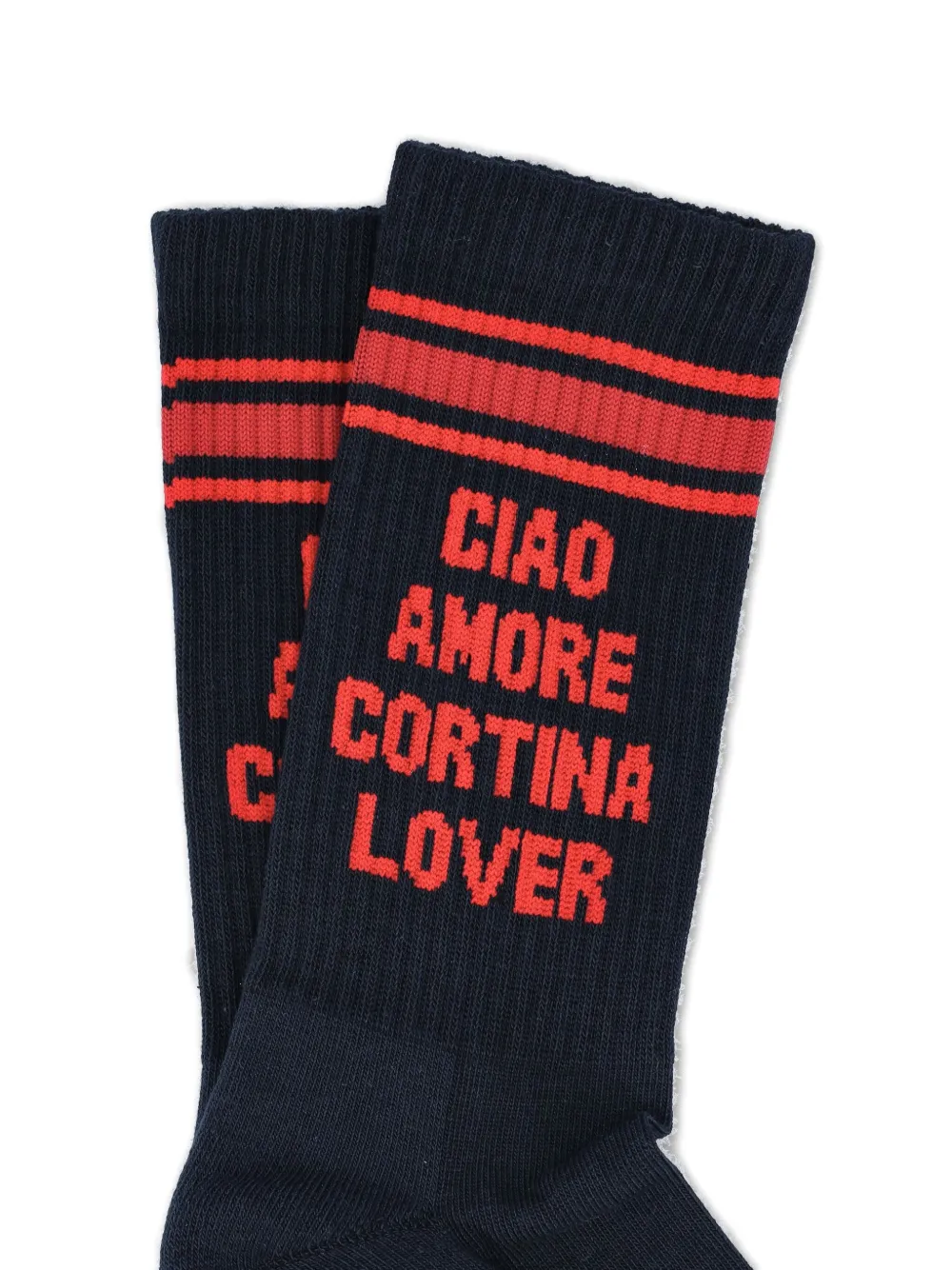 Giada Benincasa calcetines con eslogan en intarsia | Image 2