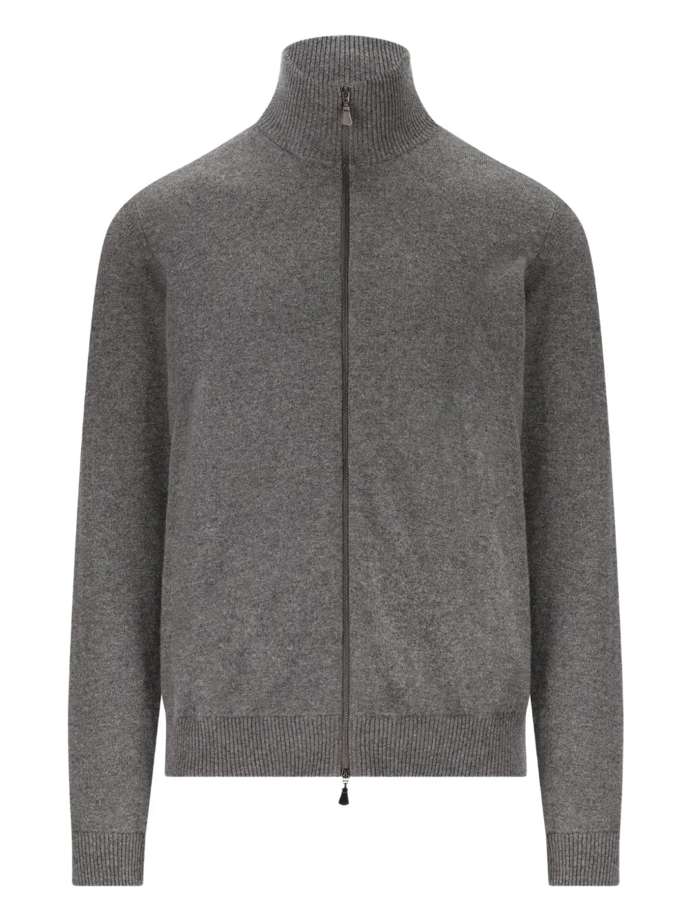 ALPHA STUDIO zip-up cashmere cardigan | Grey | Image 1