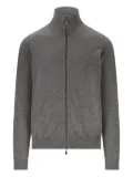 ALPHA STUDIO zip-up cashmere cardigan - Grey