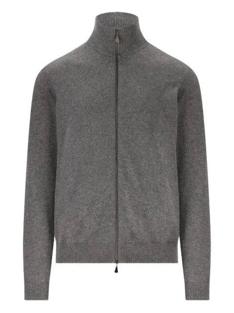ALPHA STUDIO zip-up cashmere cardigan