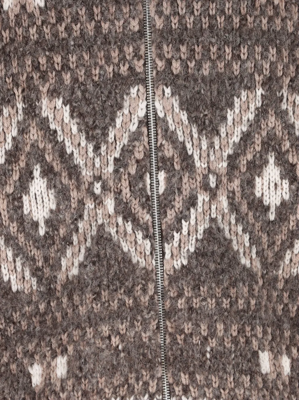 Brunello Cucinelli Fairisle-pattern Cardigan In Brown