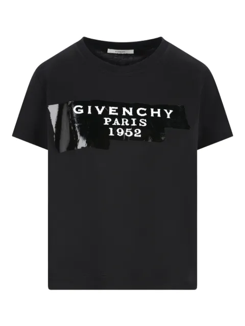 Givenchy playera de algodón con logo estampado