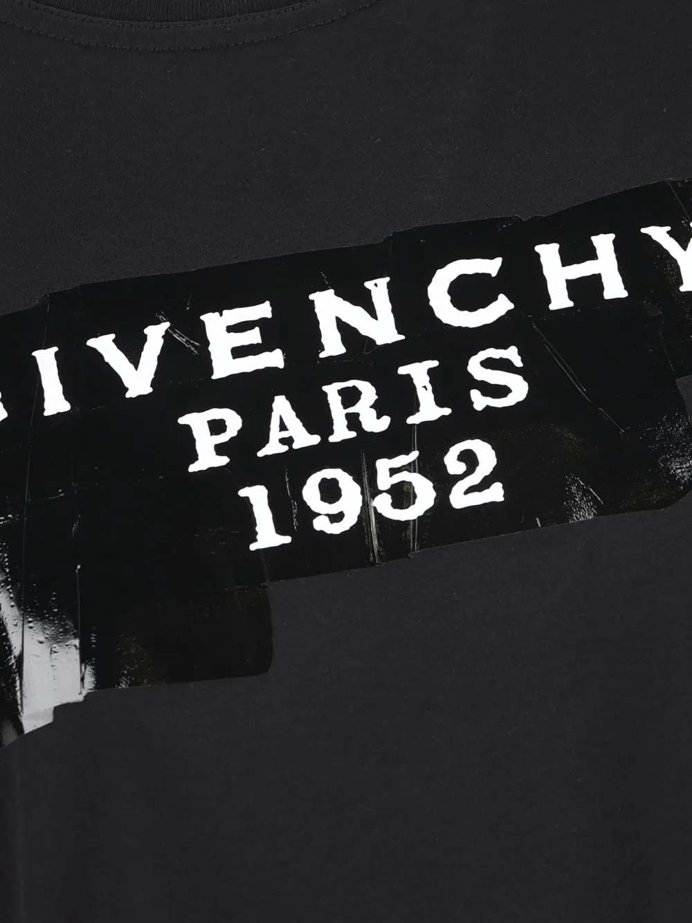 Givenchy Crew-neck Short Sleeve Graphic Cotton T-shirt In Black
