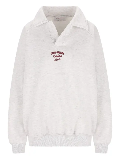 Giada Benincasa polo-neck embroidered sweatshirt
