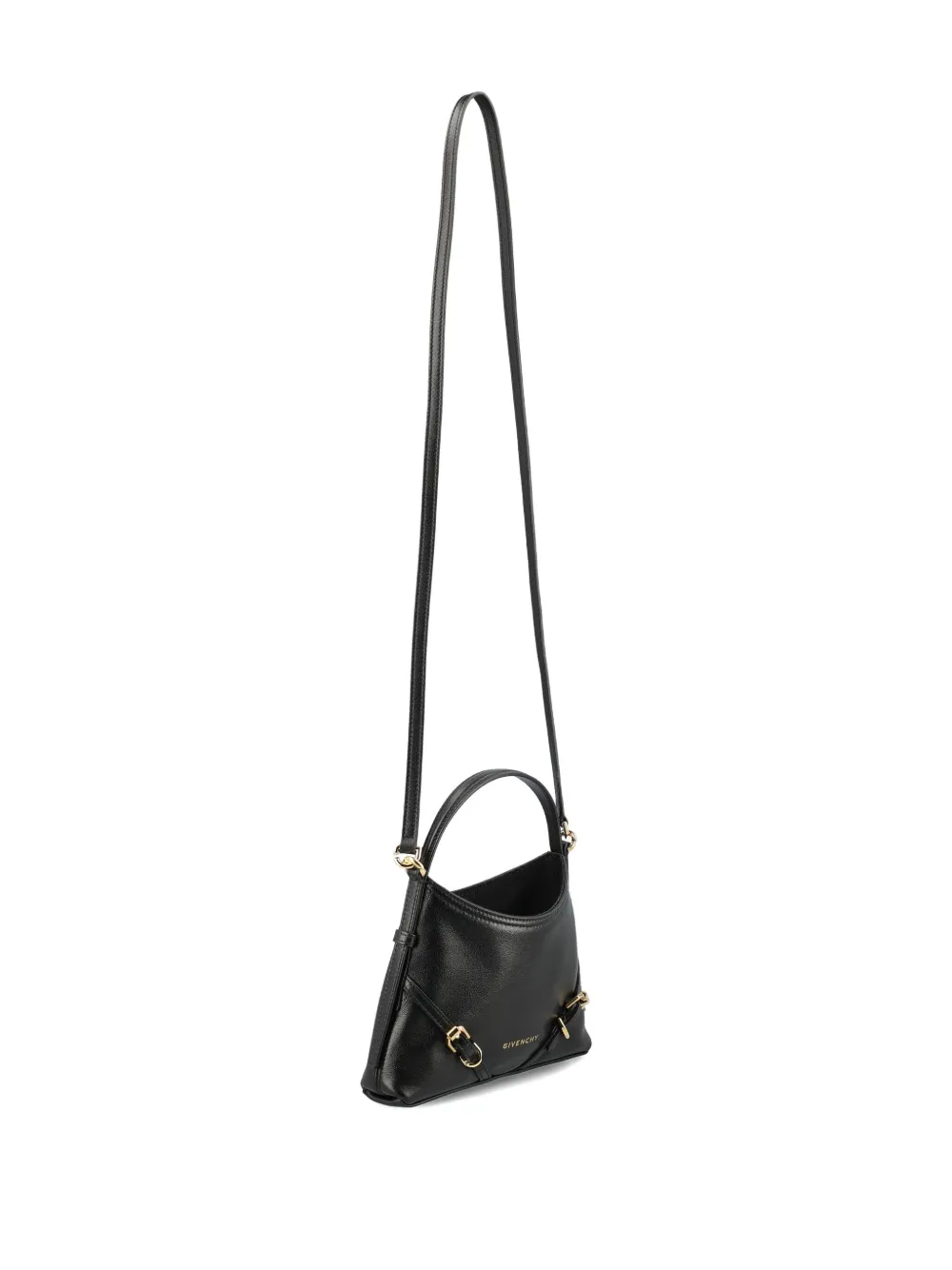 Givenchy Womens Black Voyou Nano Leather Shoulder Bag In Black
