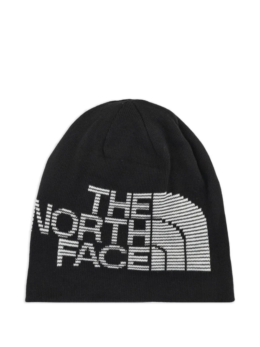 The North Face Camouflage Reversible Beanie In Black