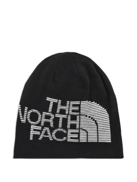 The North Face camouflage reversible beanie