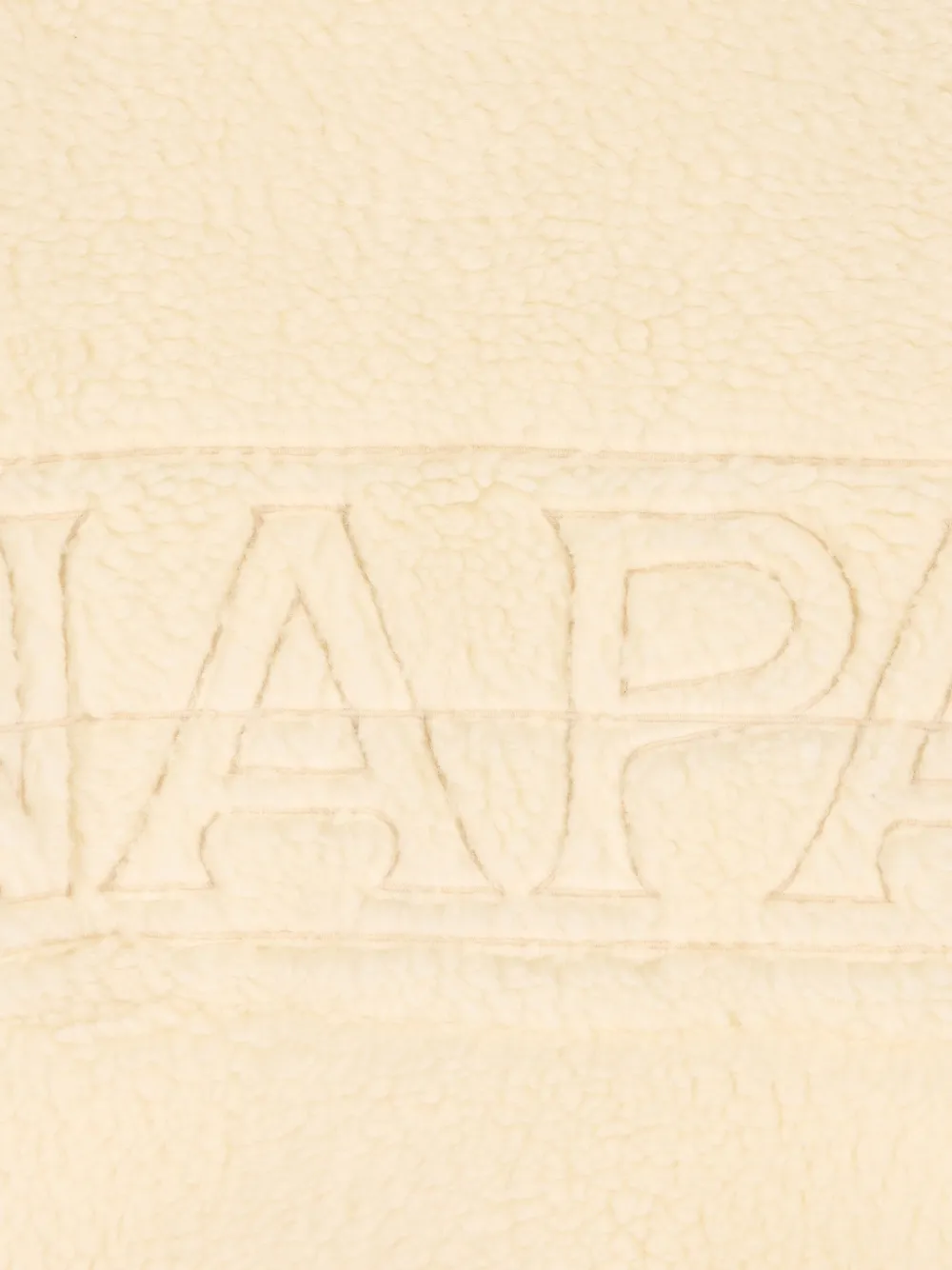 Napapijri Hooded Fleece Jacket In Nude