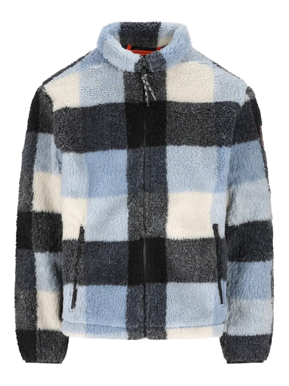 Napapijri check fleece jacket | Blue | Image 1