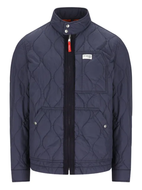 Fay quilted zip-front jacket