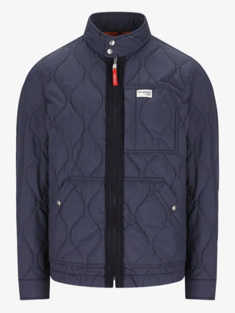 Fay quilted zip-front jacket