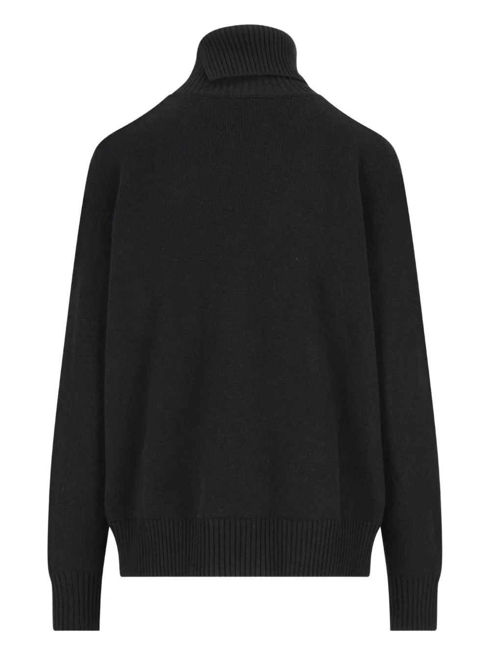 Givenchy Paris 1952 Turtleneck Knit Sweater In Black