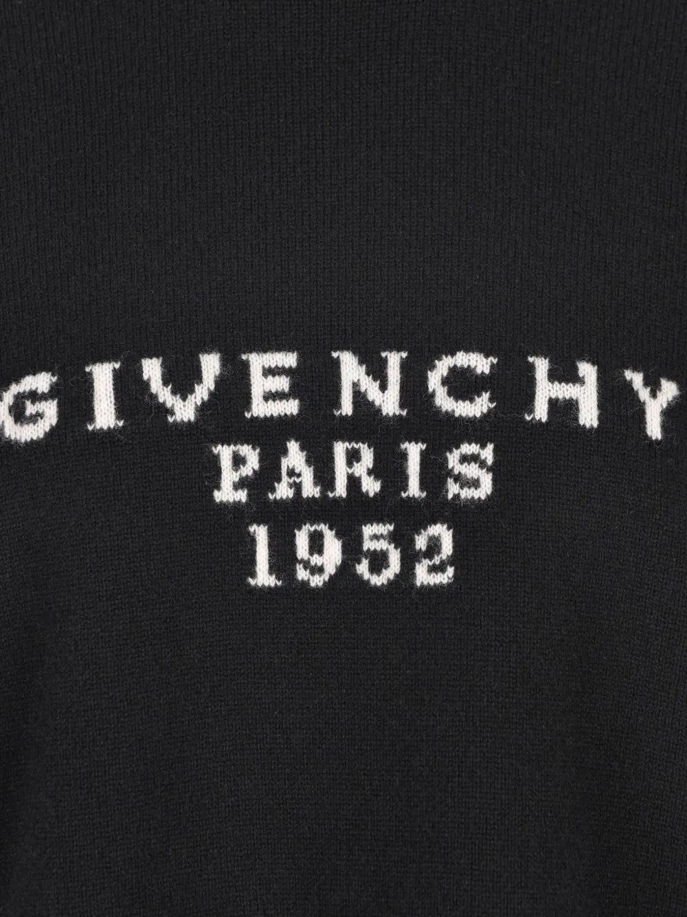 Givenchy Paris 1952 Turtleneck Knit Sweater In Black