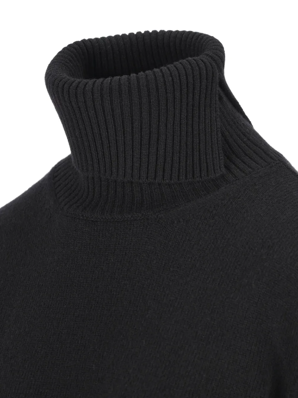 Givenchy Paris 1952 Turtleneck Knit Sweater In Black