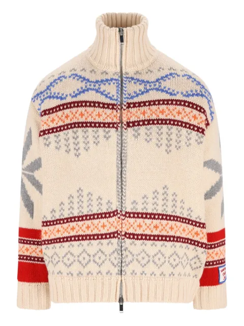 Giada Benincasa Fairisle-pattern zip-up jacket