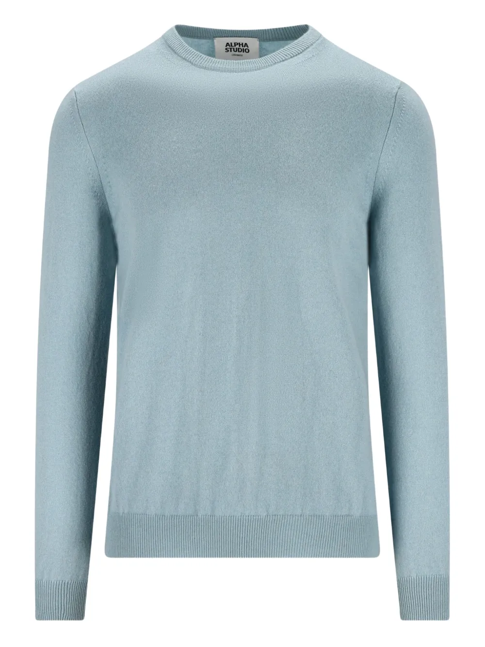 ALPHA STUDIO crew neck cashmere sweater | Blue | Image 1