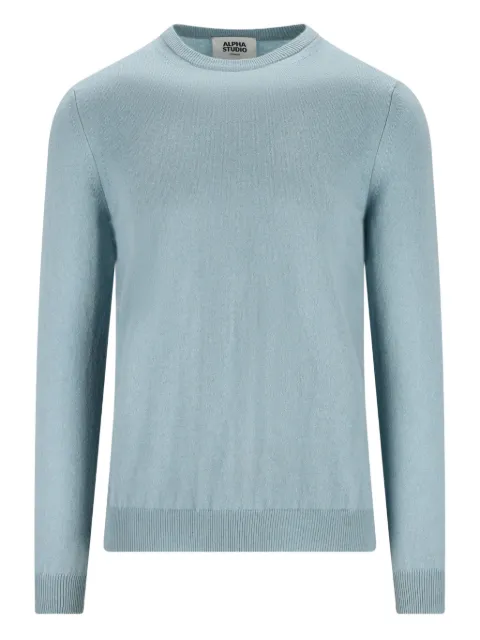 ALPHA STUDIO crew neck cashmere sweater