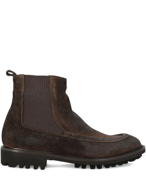 Tagliatore elastic-panel suede boots