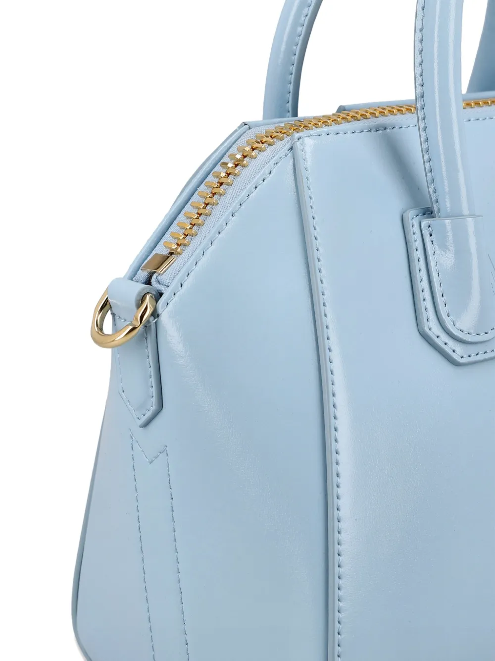 Mini Antigona Leather Tote Bag