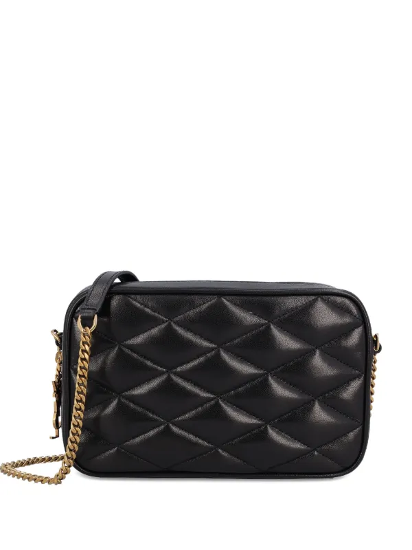 Saint Laurent Quilted Shoulder Bag in Black