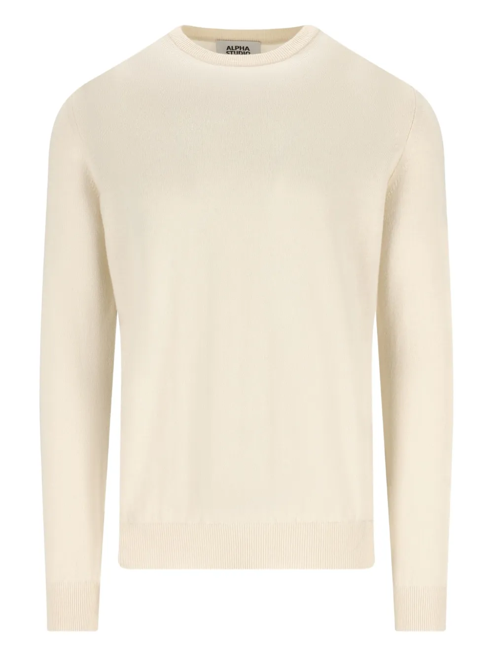 ALPHA STUDIO crew-neck cashmere sweater | White | Image 1