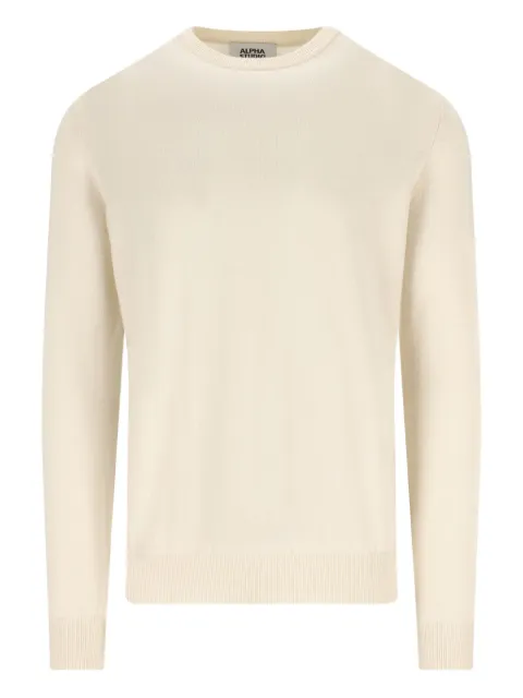 ALPHA STUDIO crew-neck cashmere sweater
