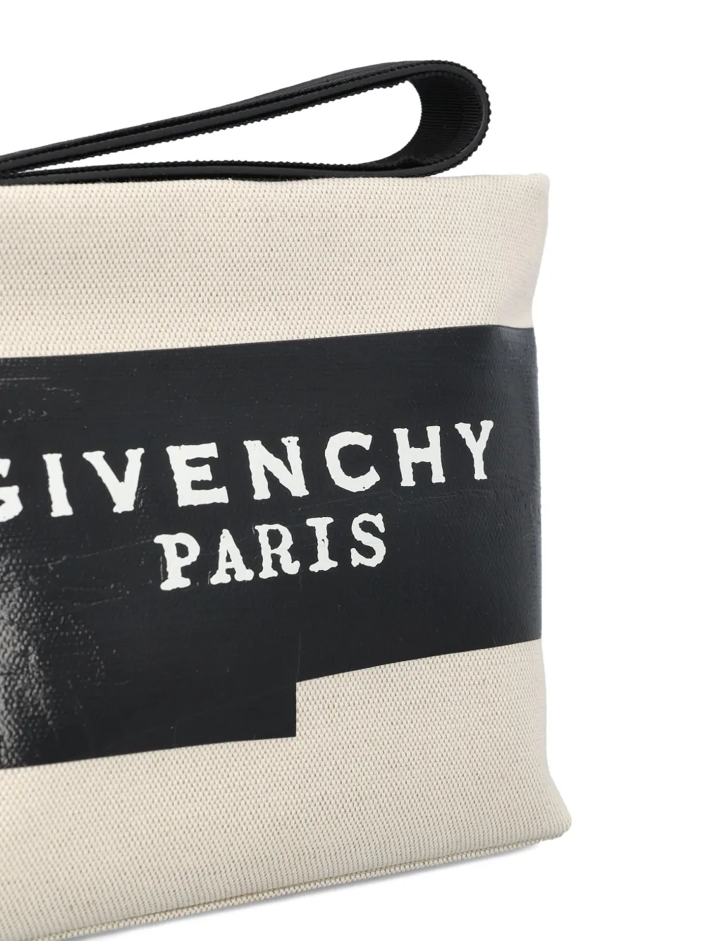 Givenchy Logo-tape Clutch Bag In White
