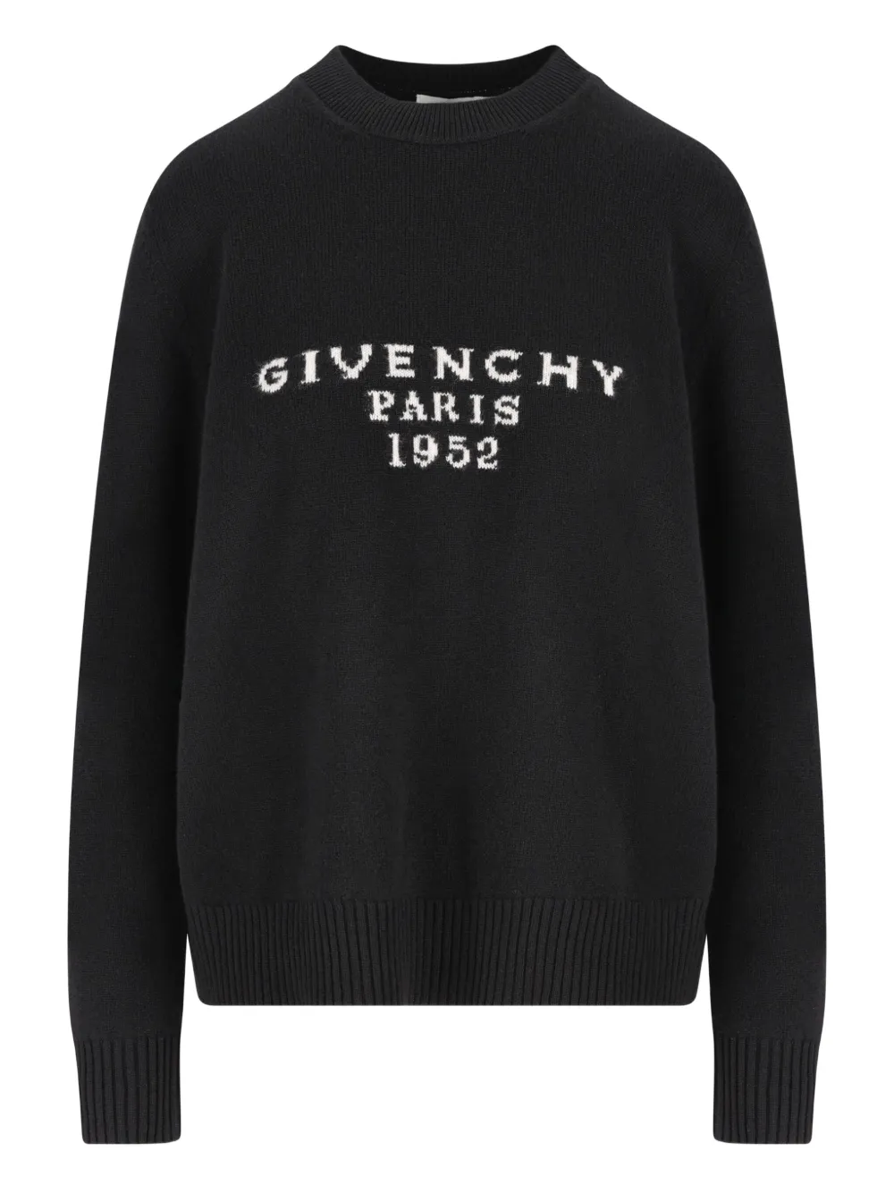 Givenchy Logo-intarsia Sweater In Black