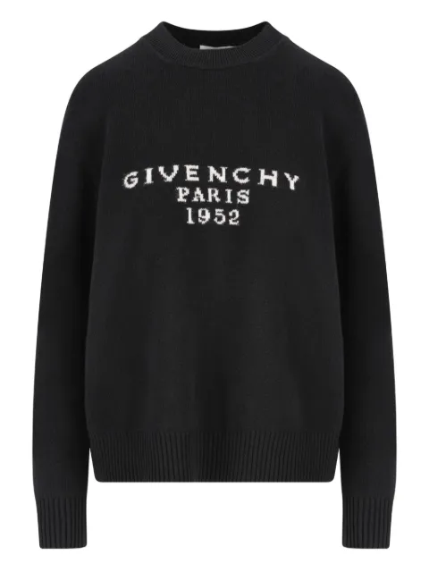 Givenchy suéter con logo en intarsia