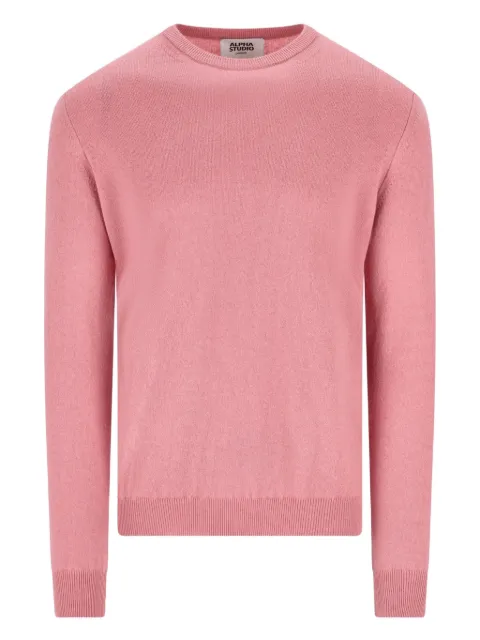 ALPHA STUDIO crew-neck cashmere sweater