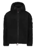 Napapijri logo-patch fleece jacket - Black