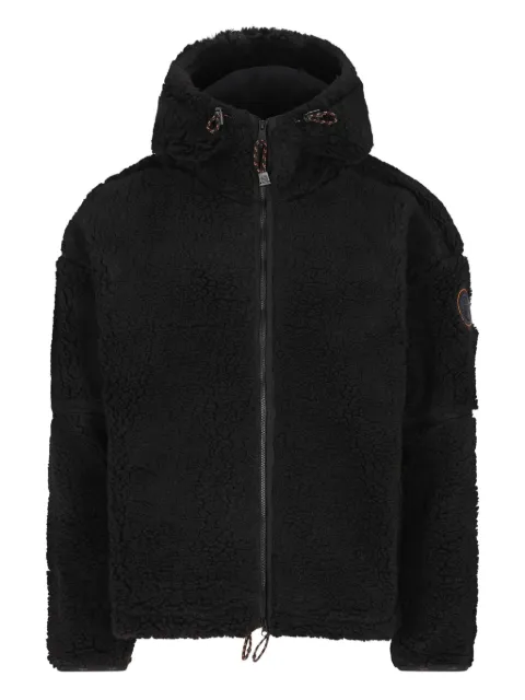 Napapijri logo-patch fleece jacket