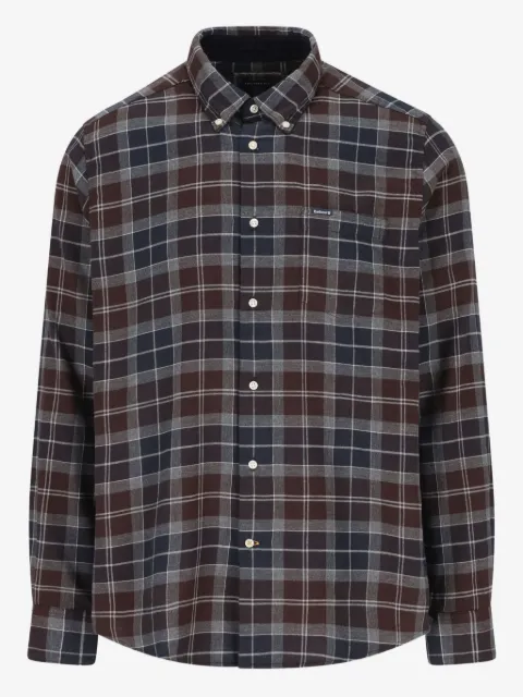 Barbour قميص قطن بنقش كاروهات