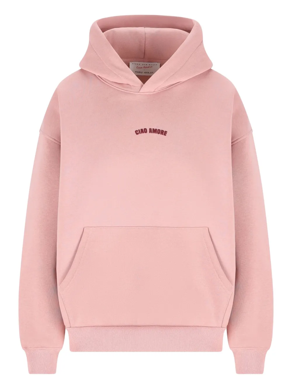 Giada Benincasa embroidered-detail long-sleeve hoodie | Pink | Image 1