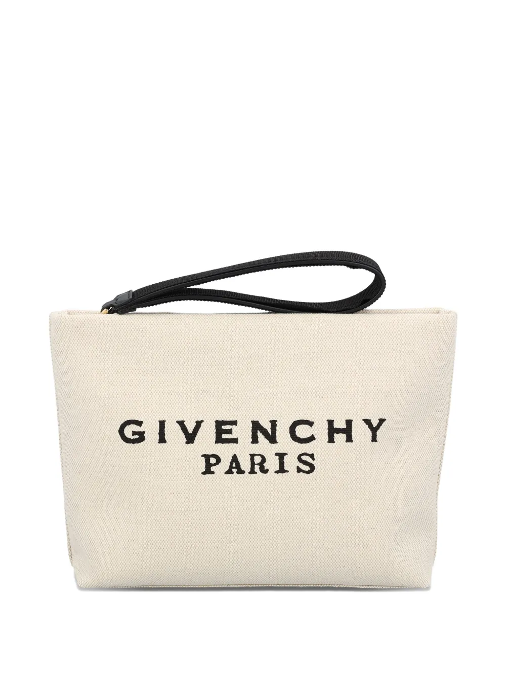 Givenchy Logo-print Clutch Bag In Neutral