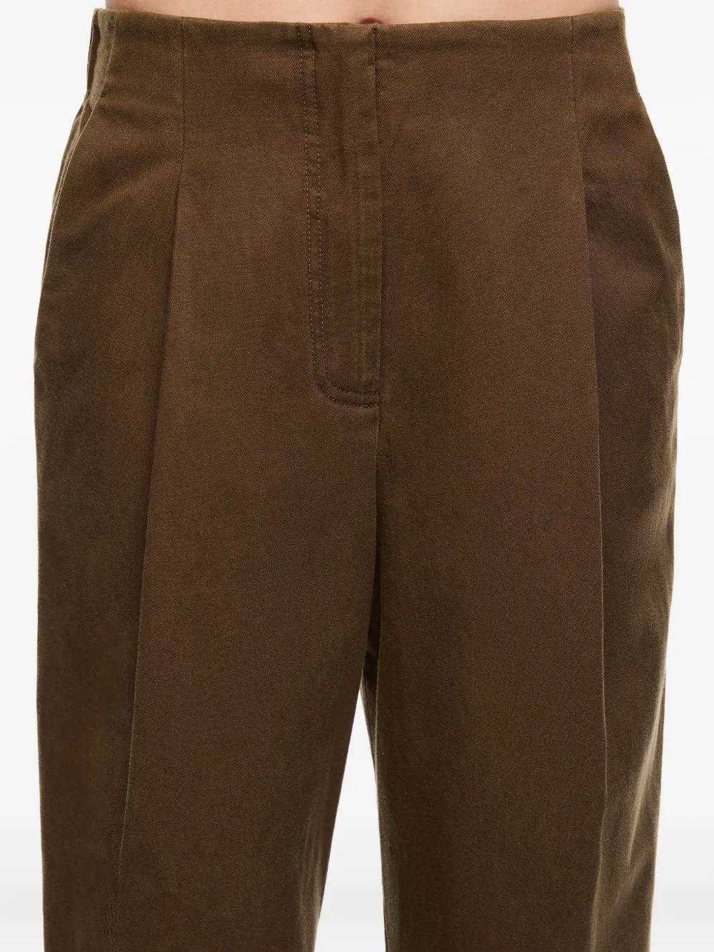 Bimba Y Lola Pleated Trousers In Green