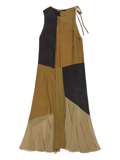 Bimba y Lola patchwork sleeveless asymmetrical dress