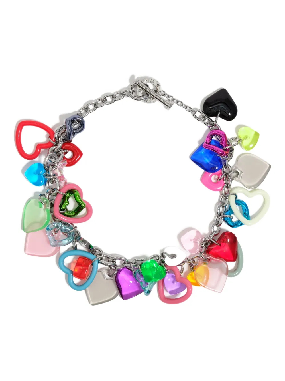 Bimba Y Lola Heart-charm Necklace In Multi