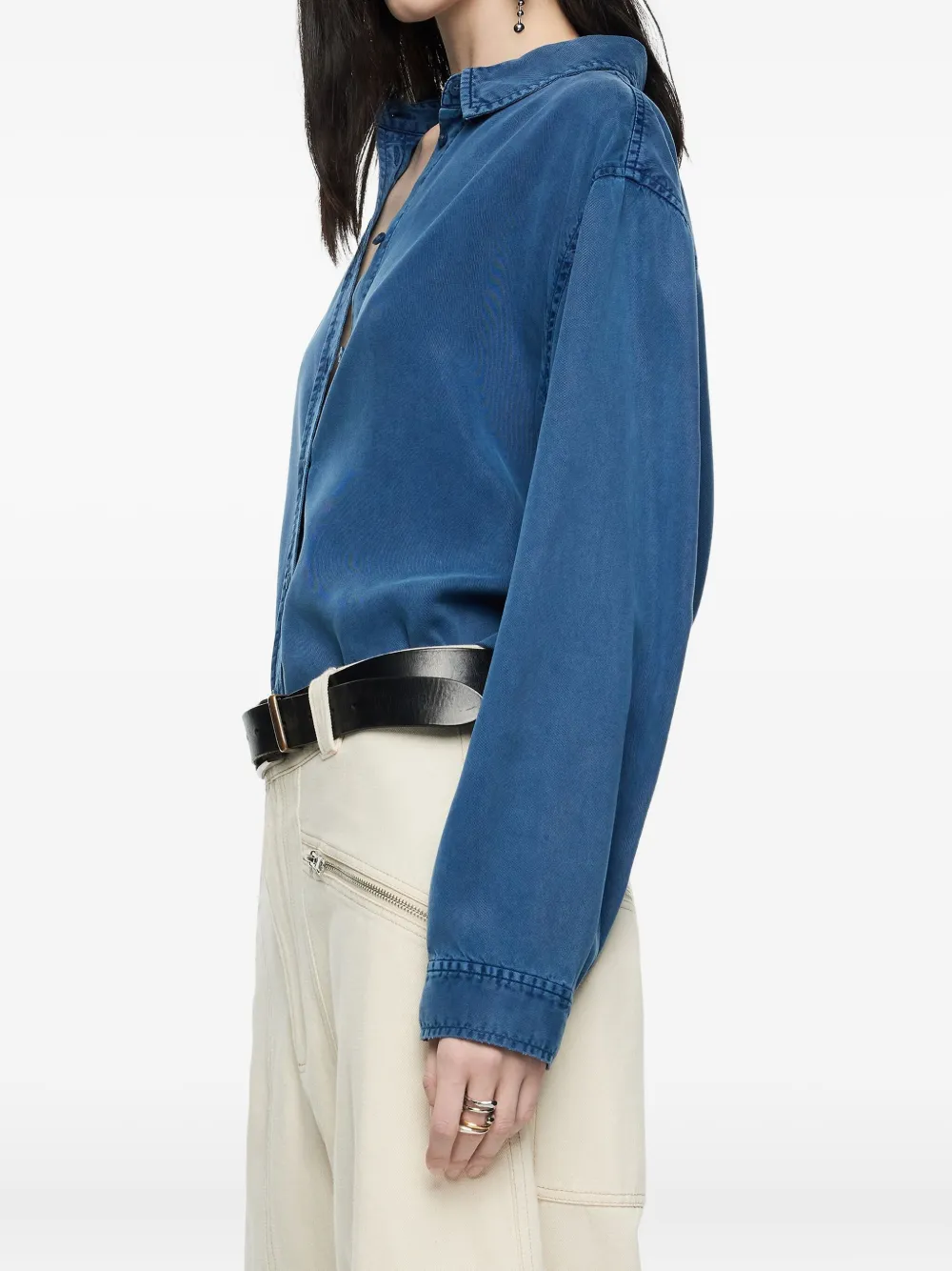 Bimba y Lola Spijkershirt met lange mouwen Blauw