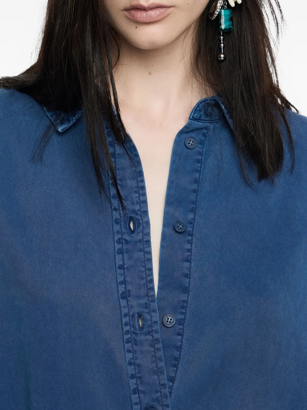 Bimba y Lola Spijkershirt met lange mouwen Blauw