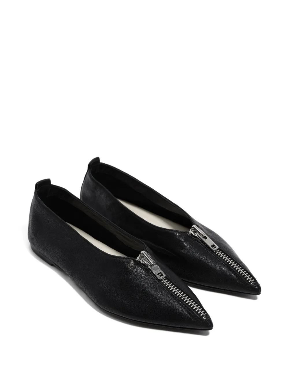 Bimba Y Lola Pointed-toe Flat Pumps In Black
