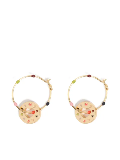 Bimba y Lola Heart hoop earrings