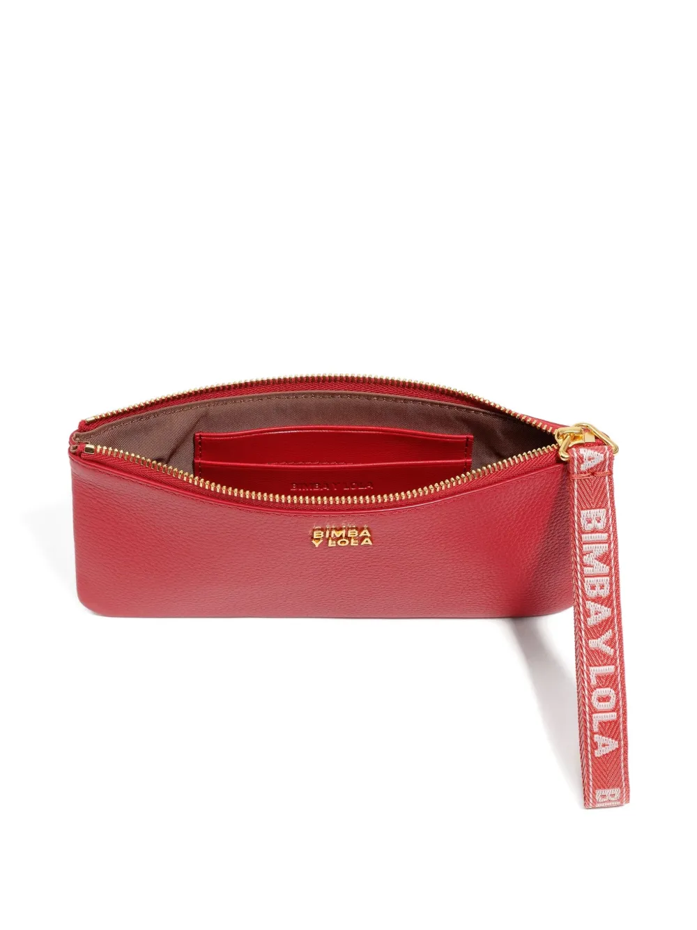 Bimba Y Lola Large Leather Coin Purse In Red