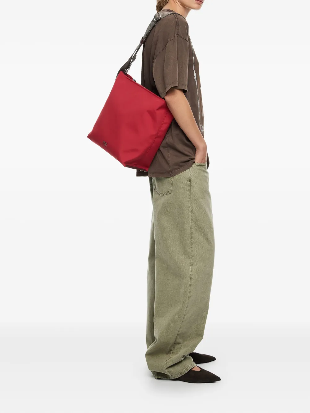 Bimba y Lola large Carlino adjustable-strap cross body bag - レッド Bimba y Lola large Carlino adjustable-strap cross body bag - レッド