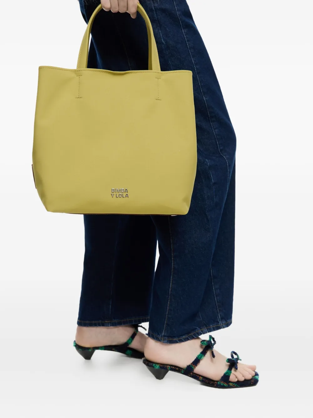 Bimba Y Lola Large Chihuahua Tote Bag In Green