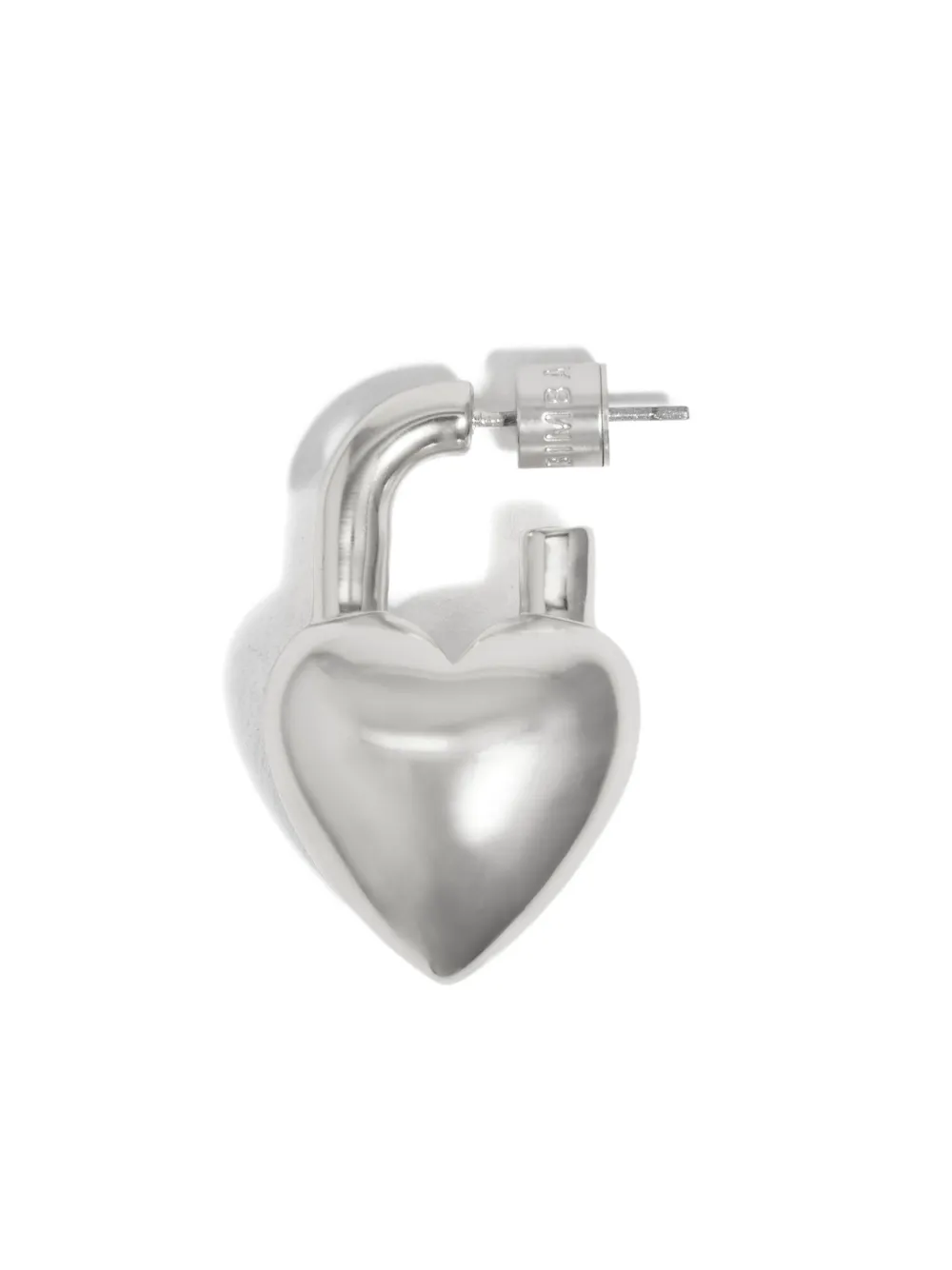 Bimba Y Lola Heart-padlock Earrings In Silver