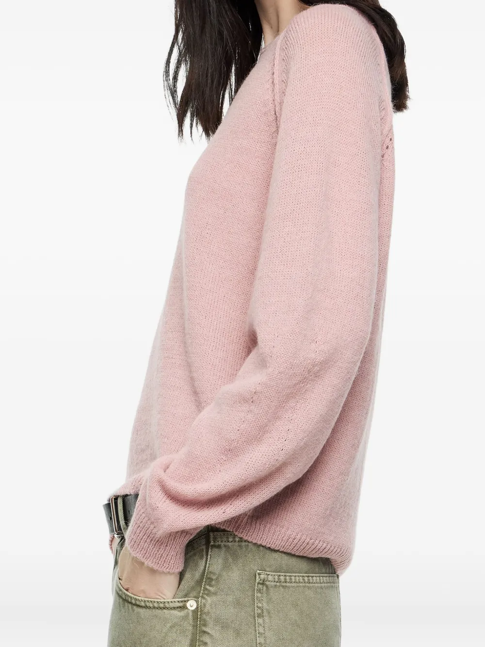 Bimba Y Lola Raglan-sleeve Sweater In Pink
